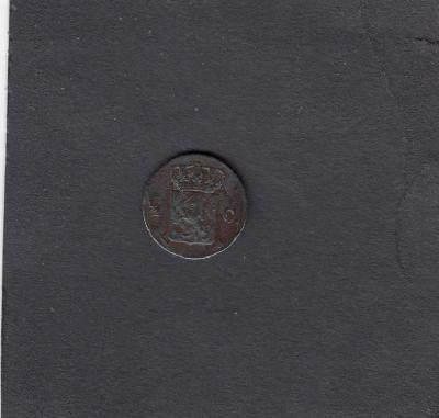 Beschrijving: 1/2 Cent WILLEM III 